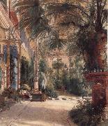 Carl Blechen The Palm House on the Pfaueninel oil painting reproduction